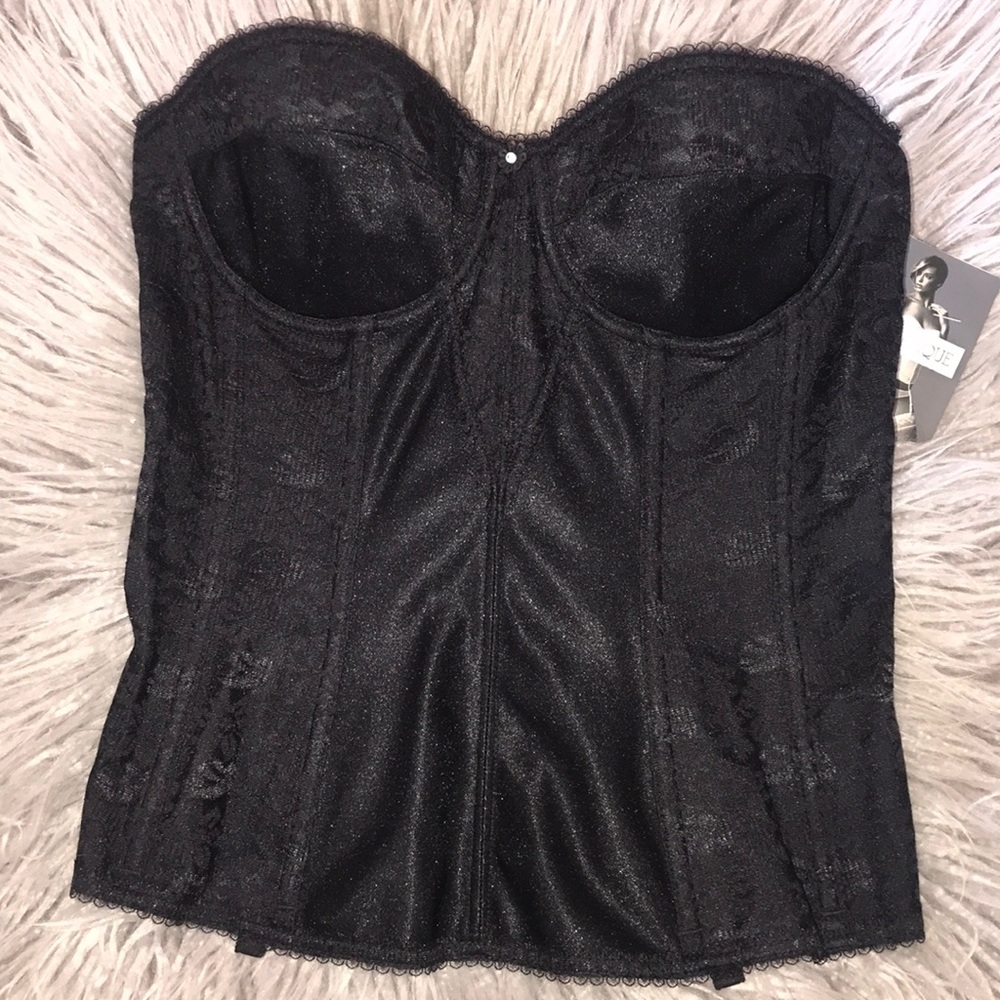 Dominique Colette Lace Corset Black Longline - Picture 2 of 4